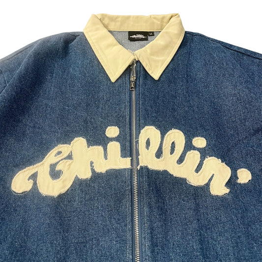 OPEN ZIP DENIM SHIRTS