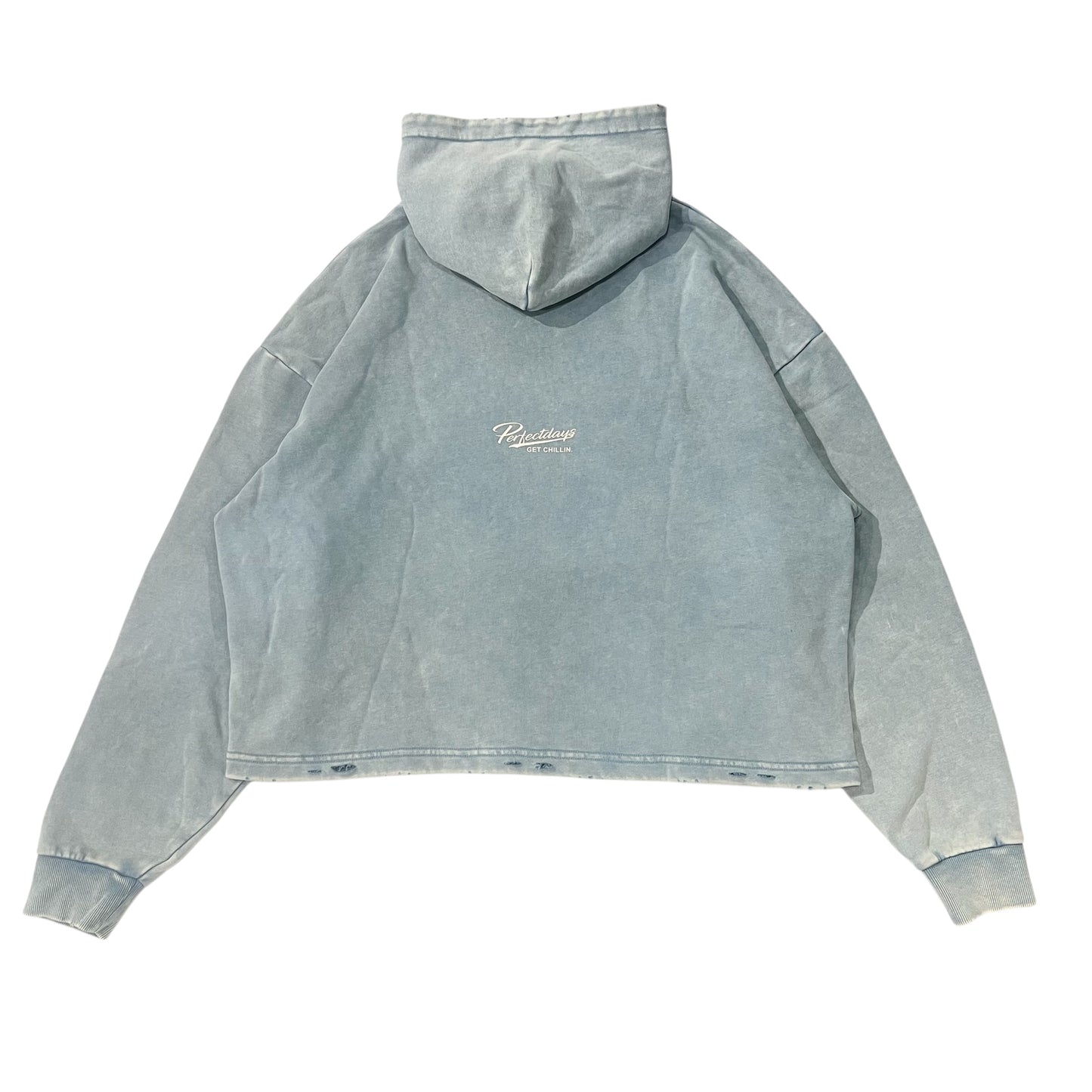 CROPPED HOODIE - BLUE