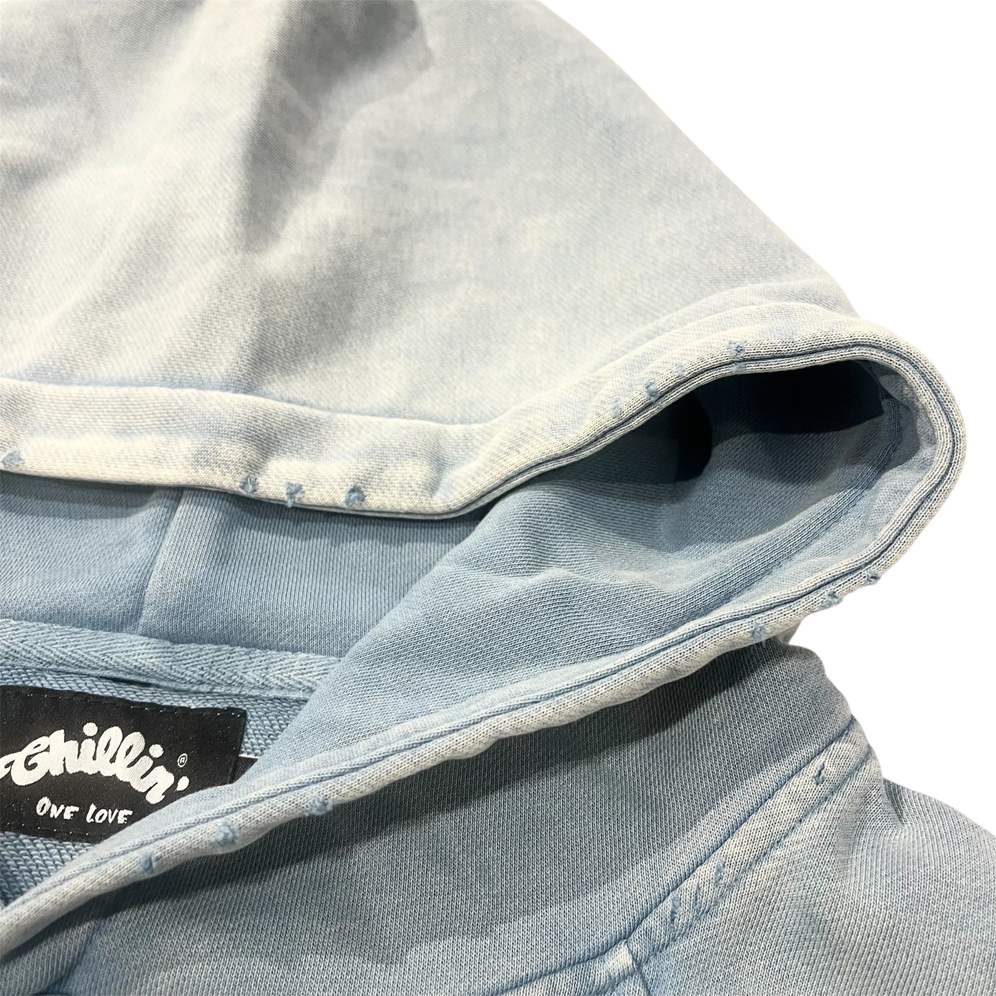 CROPPED HOODIE - BLUE
