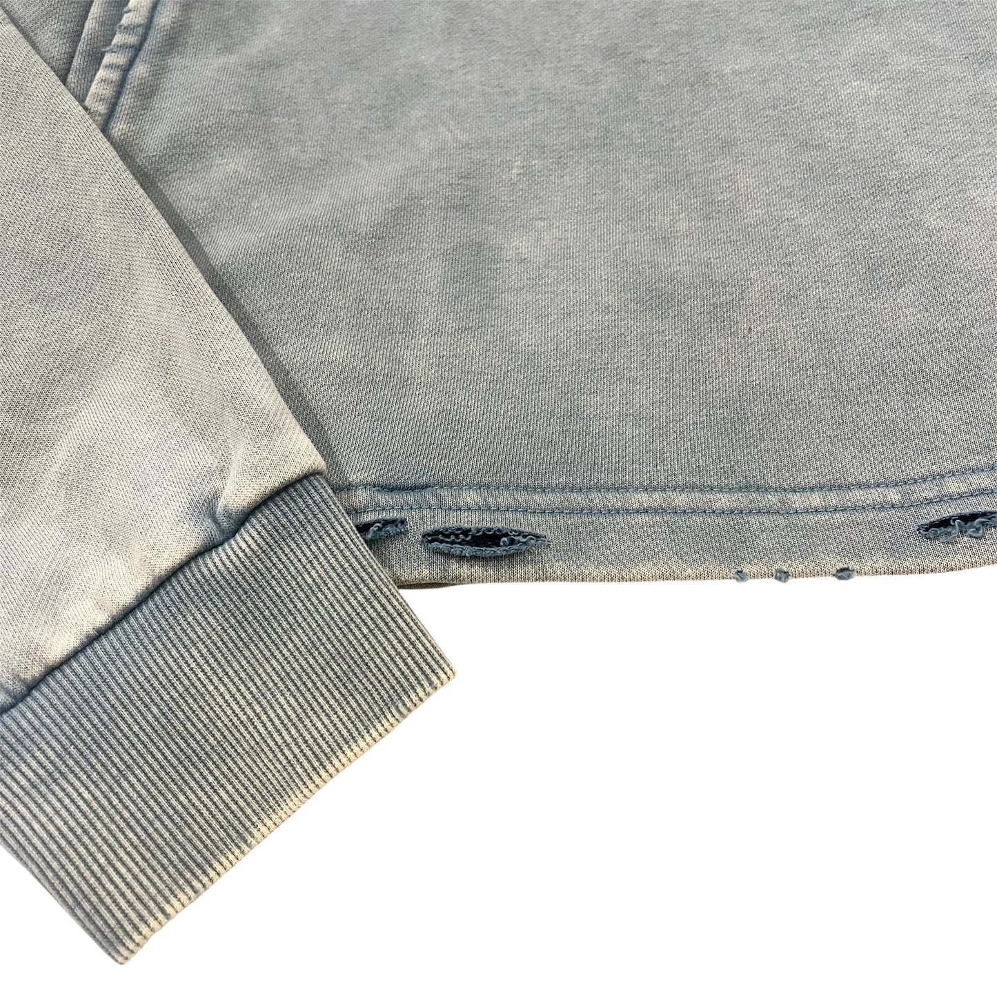 CROPPED HOODIE - BLUE