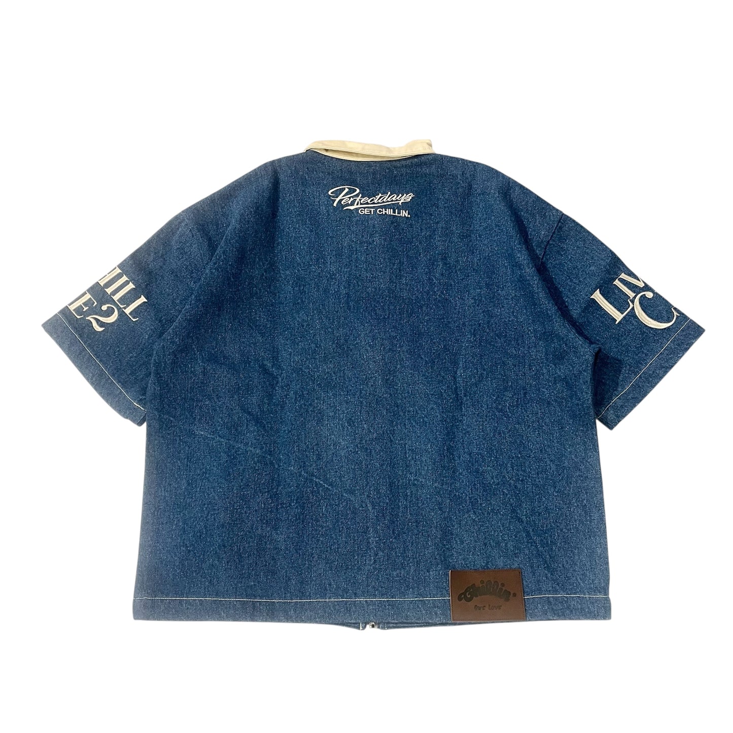 OPEN ZIP DENIM SHIRTS