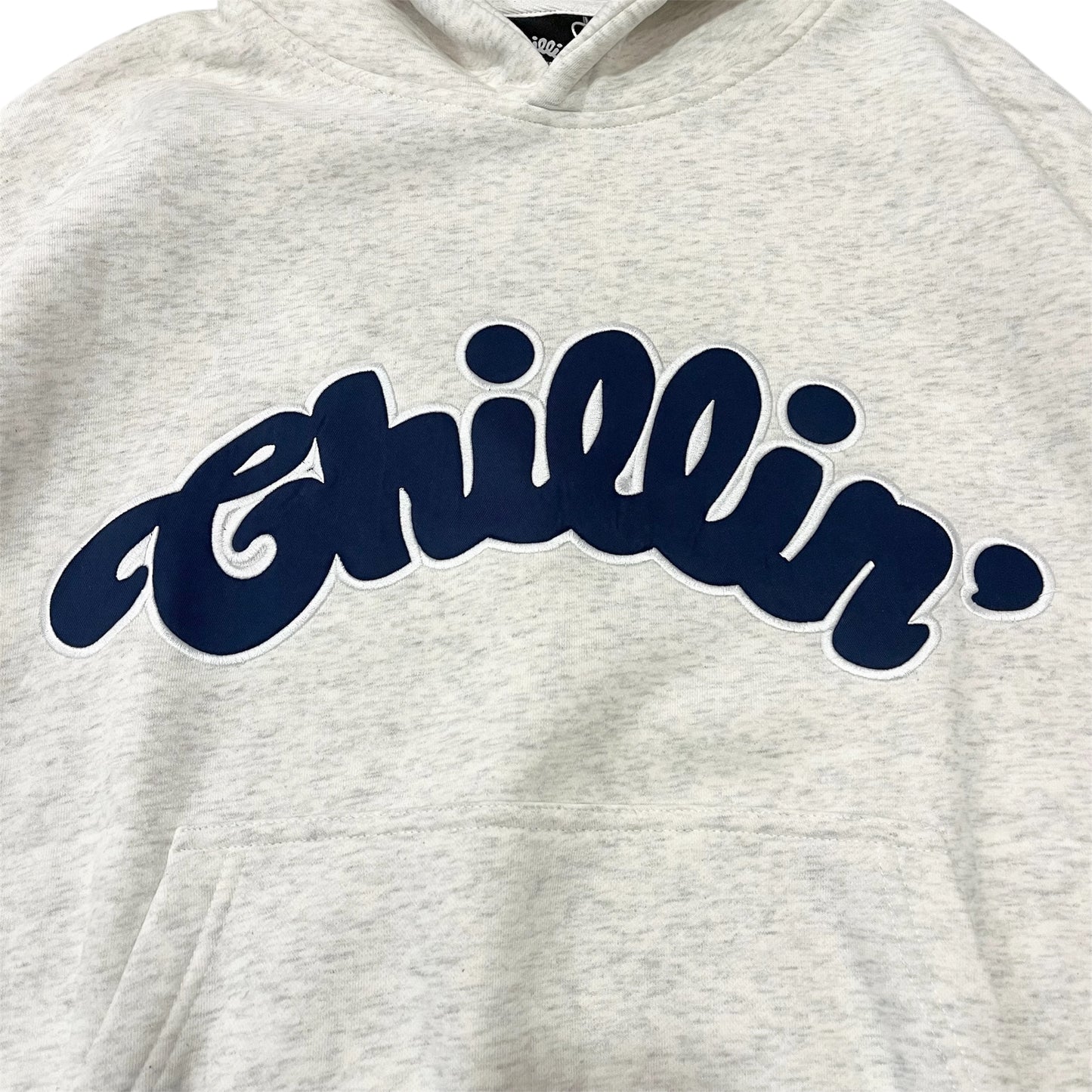 BIG LOGO LAYERED  SWEAT SET- GREY