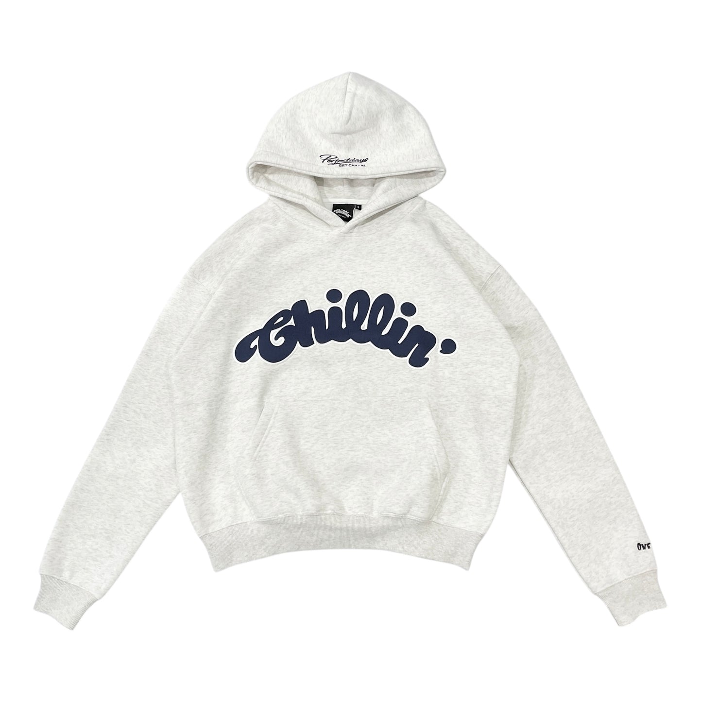 BIG LOGO LAYERED  SWEAT SET- GREY