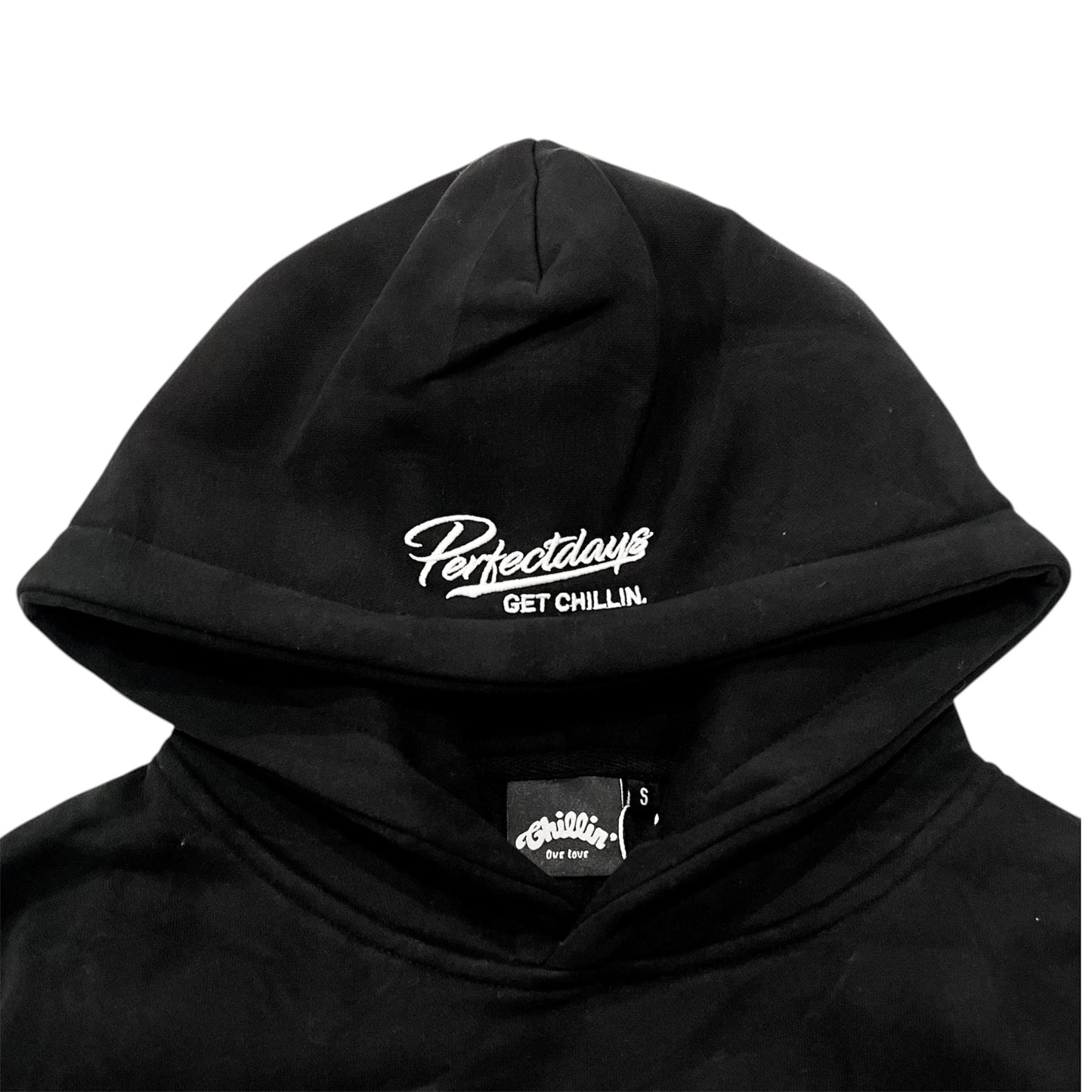 BIG LOGO LAYERED  SWEAT SET- BLACK