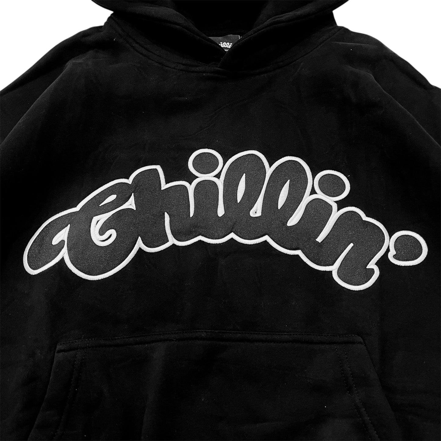 BIG LOGO LAYERED  SWEAT SET- BLACK