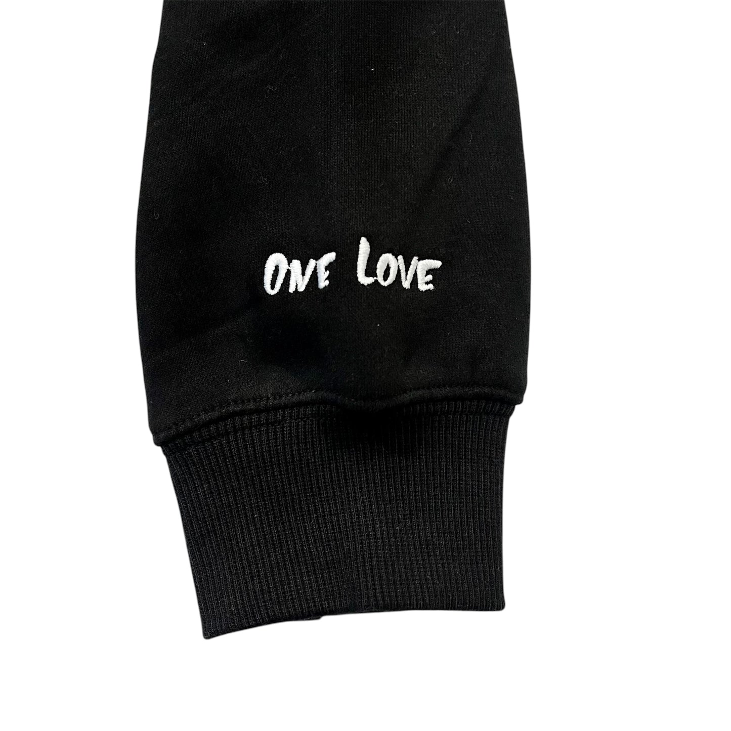 BIG LOGO LAYERED  SWEAT SET- BLACK