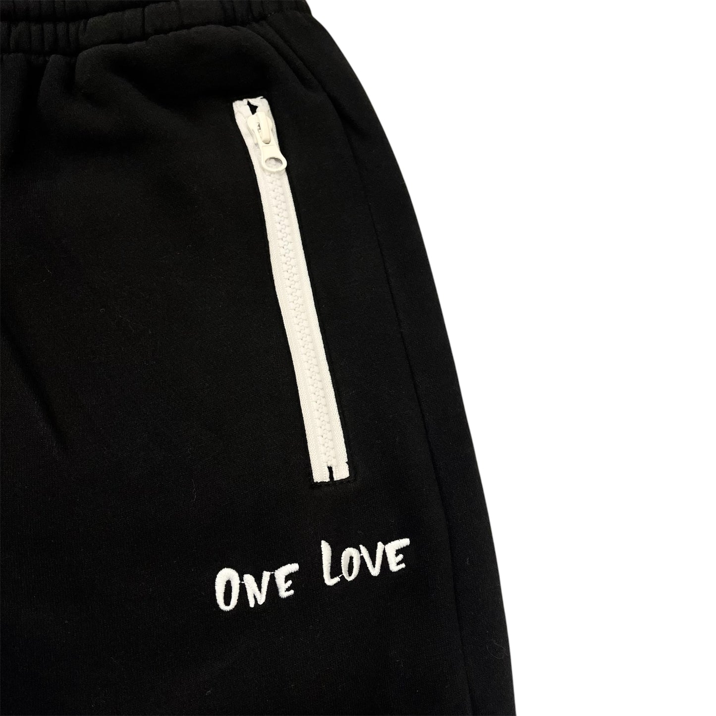 BIG LOGO LAYERED  SWEAT SET- BLACK