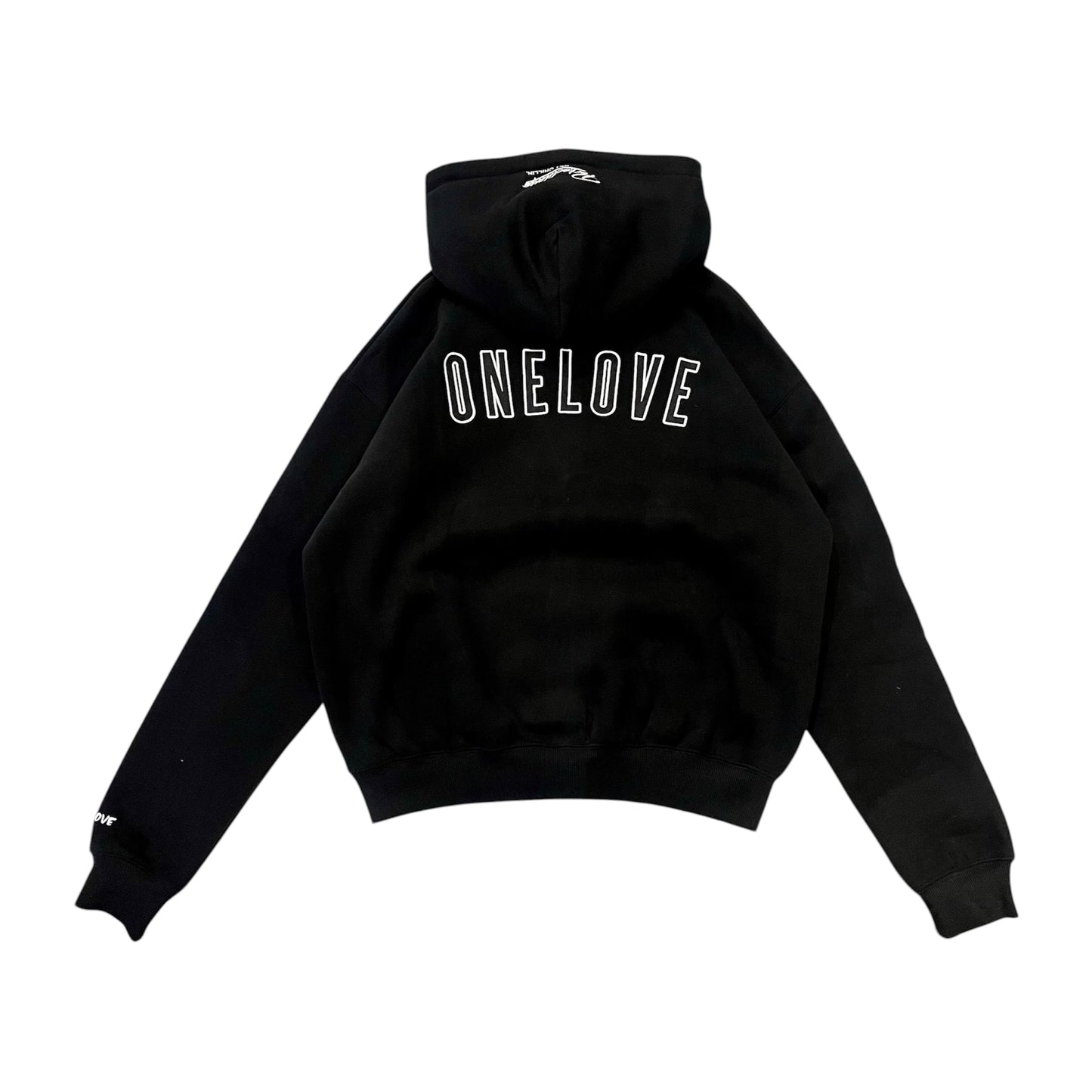 BIG LOGO LAYERED  SWEAT SET- BLACK