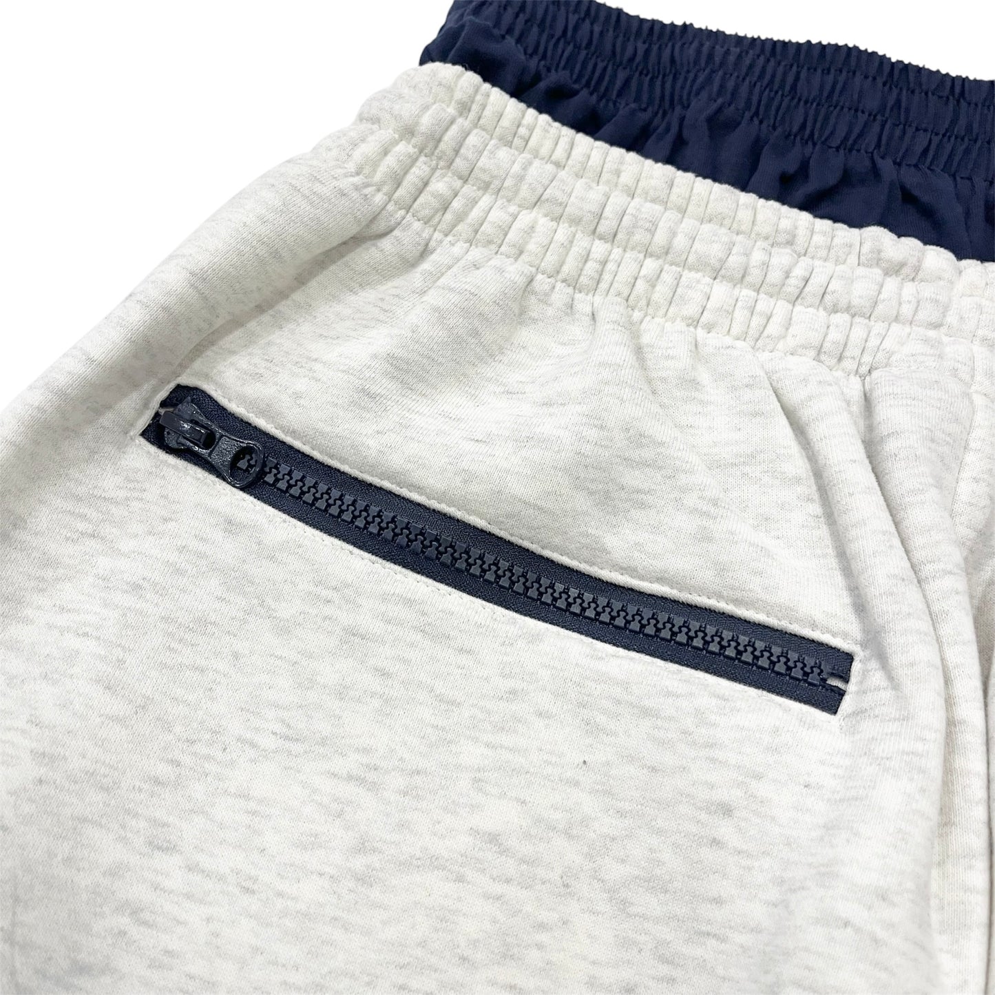 BIG LOGO LAYERED  SWEAT SET- GREY