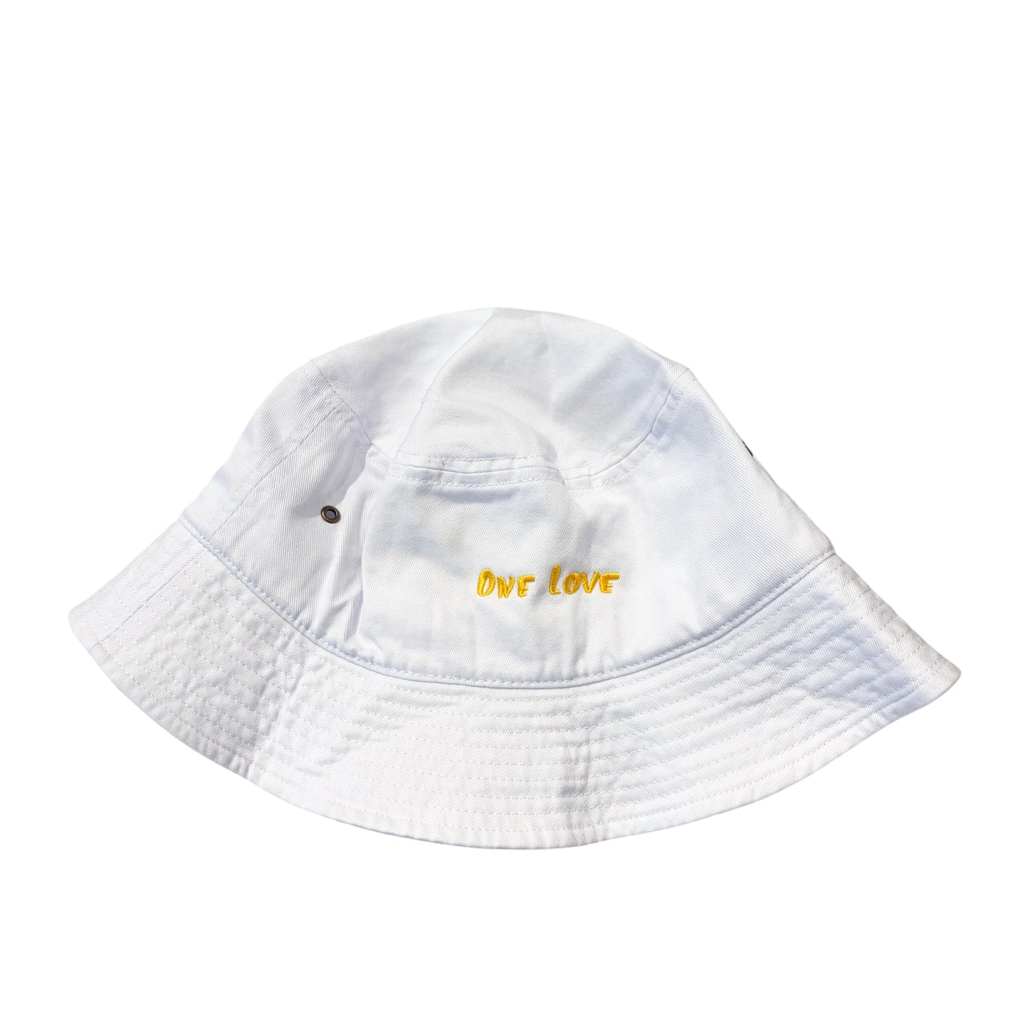 BUCKET HAT - WHITE / YELLOW