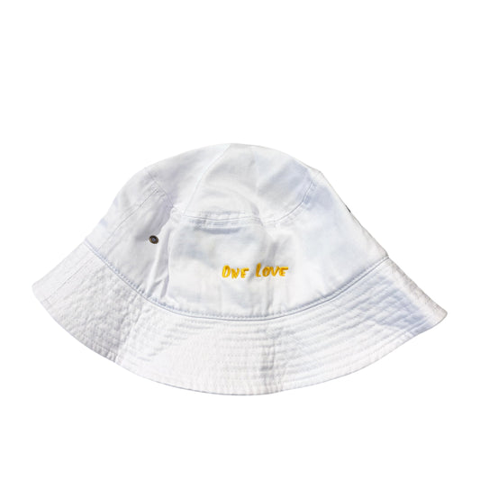 BUCKET HAT - WHITE / YELLOW