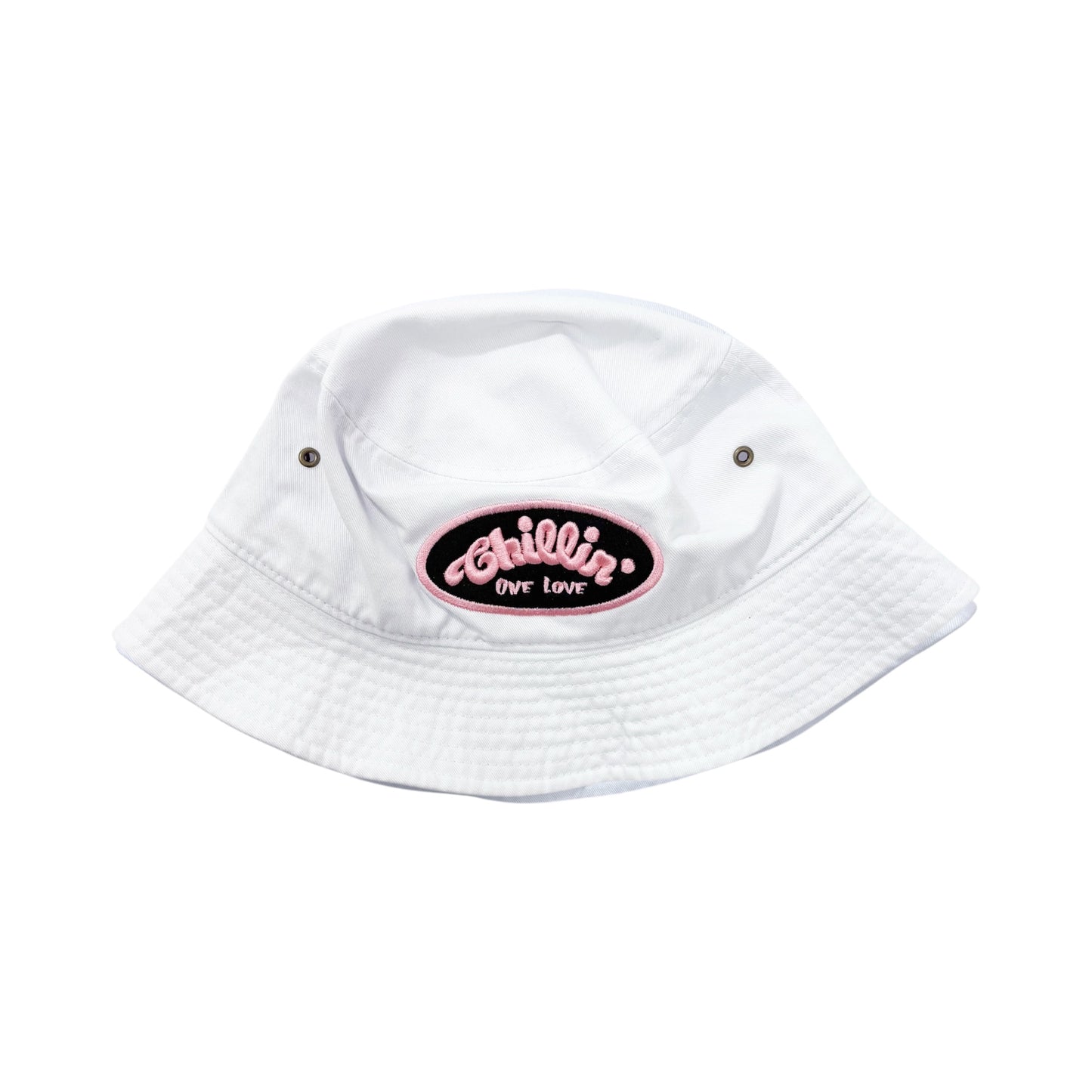 BUCKET HAT - WHITE / PINK