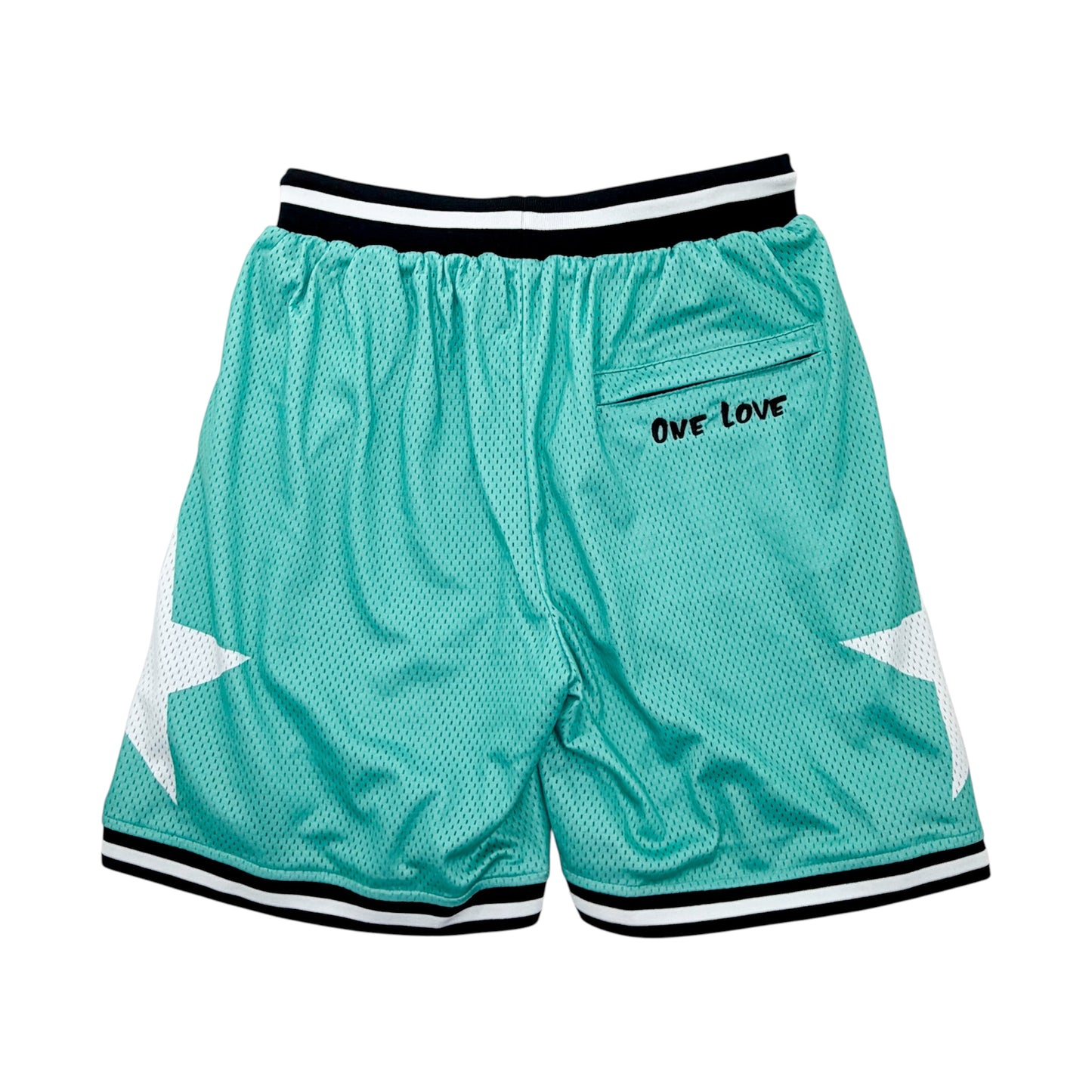 BASKETBALL STAR SHORTS - MINT