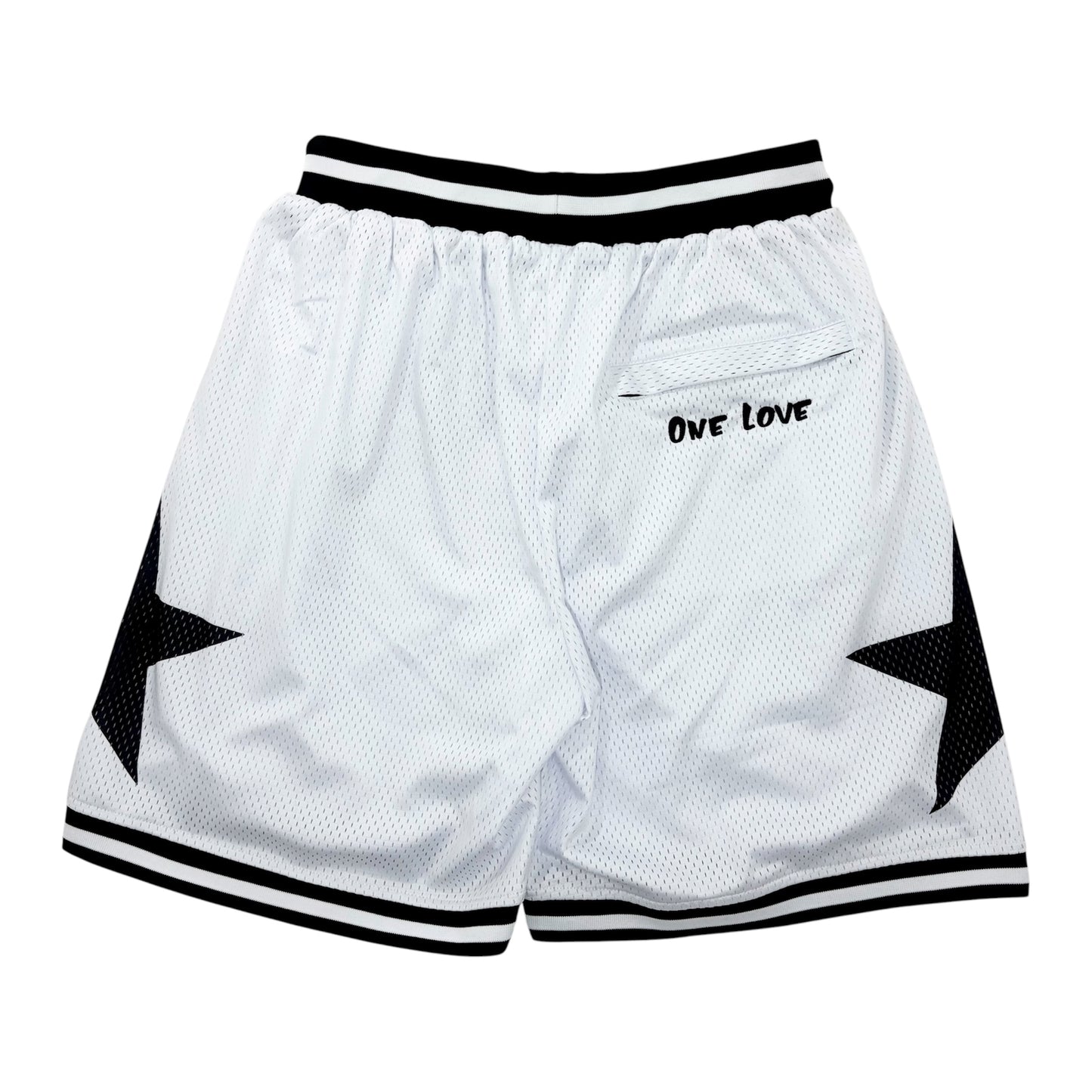 BASKETBALL STAR SHORTS - WHITE