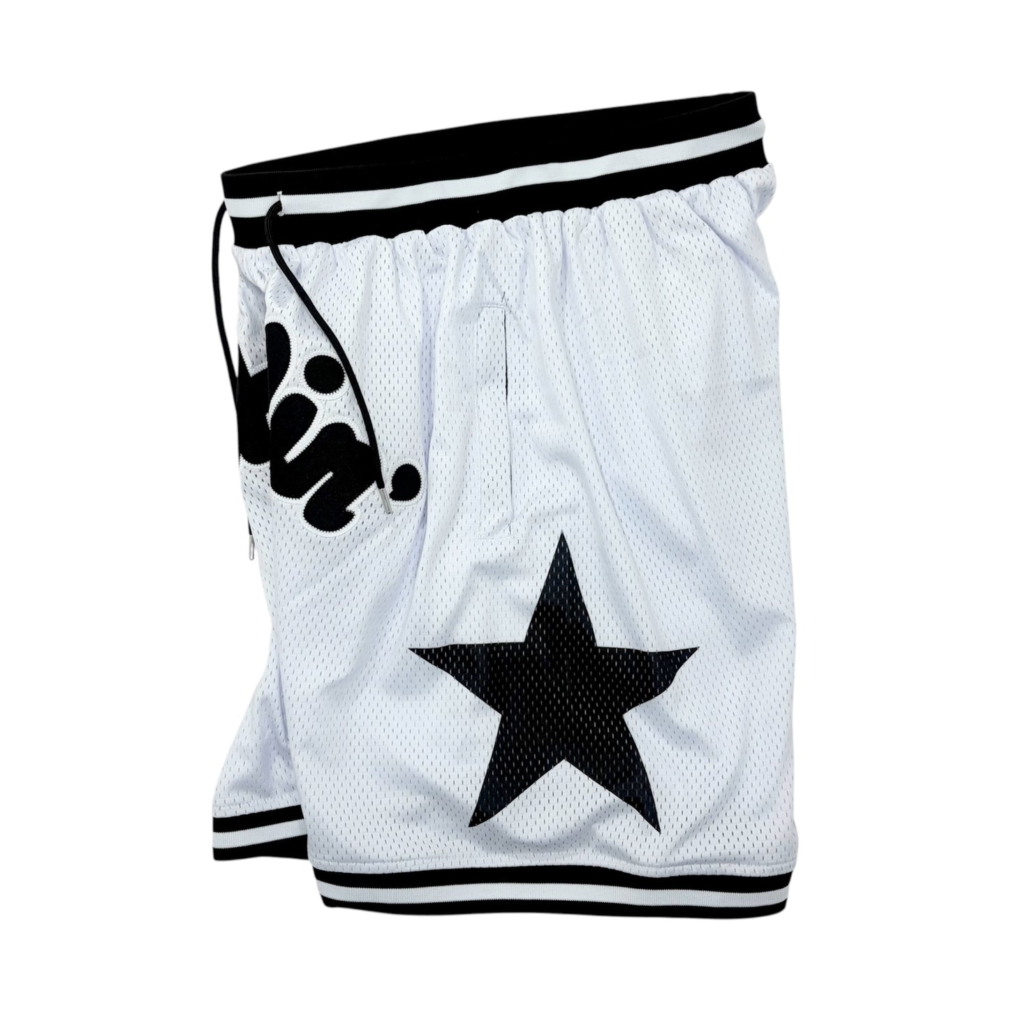 BASKETBALL STAR SHORTS - WHITE