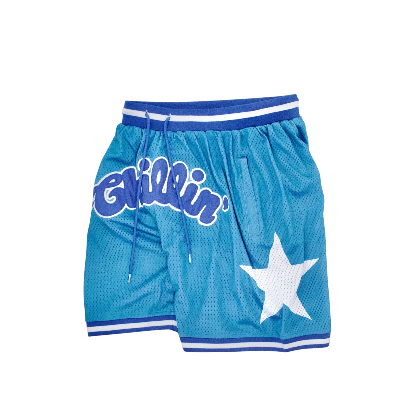 BASKETBALL STAR SHORTS - BLUE
