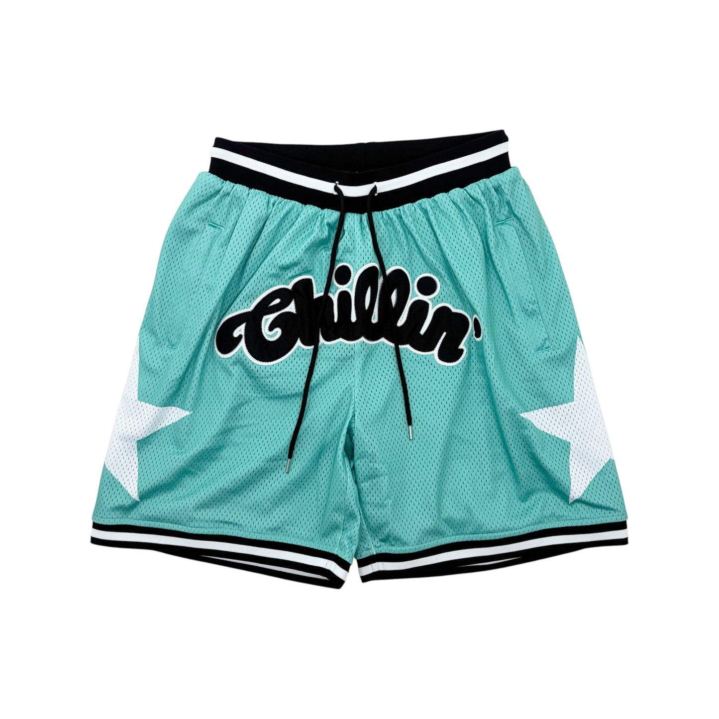 BASKETBALL STAR SHORTS - MINT