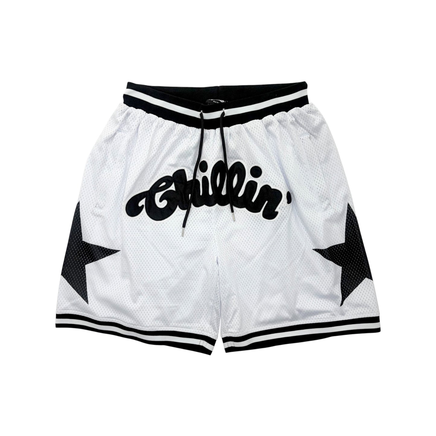 BASKETBALL STAR SHORTS - WHITE