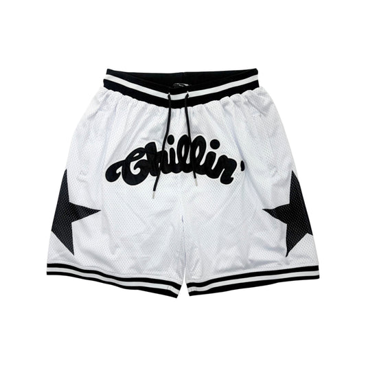 BASKETBALL STAR SHORTS - WHITE