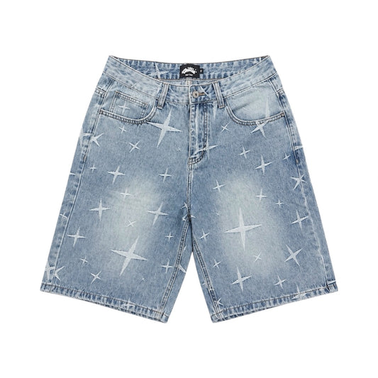 STAR DENIM SHORTS