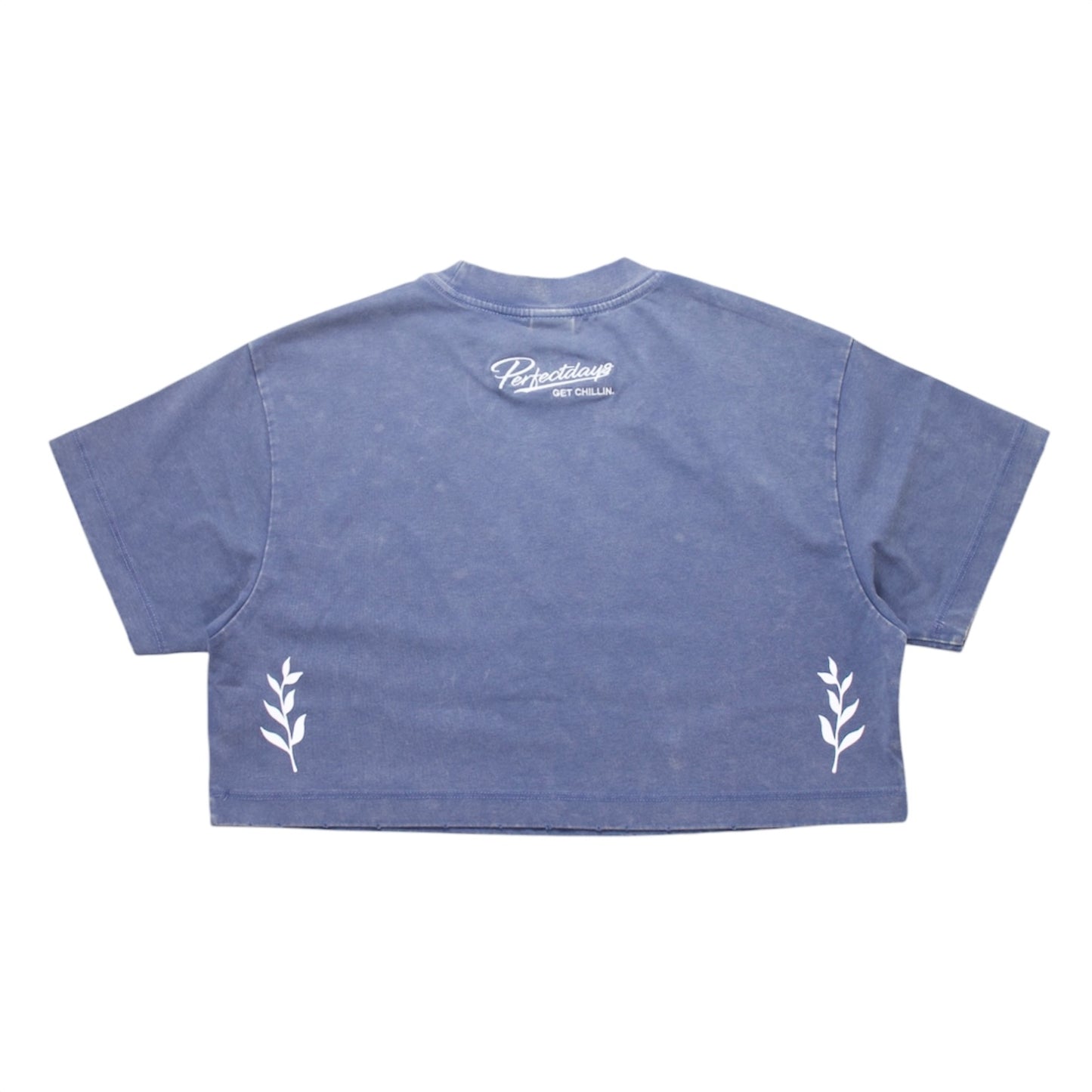 Women's CROPPED PIGMENT S/S TEE - BLUE