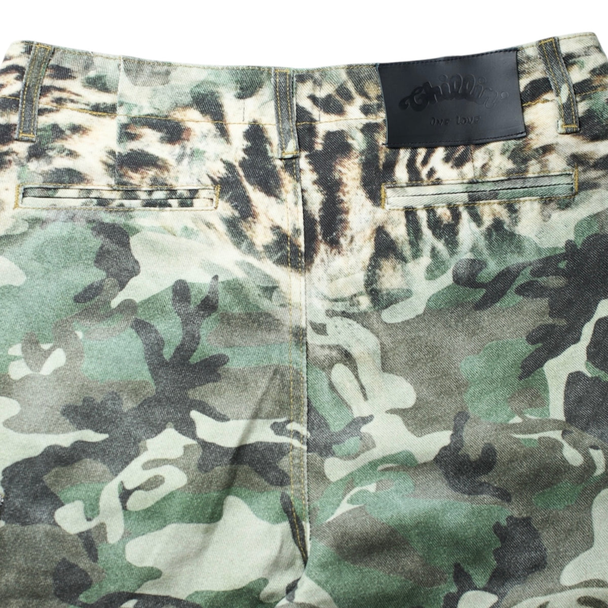 CAMO LEOPARD CARGO PANTS