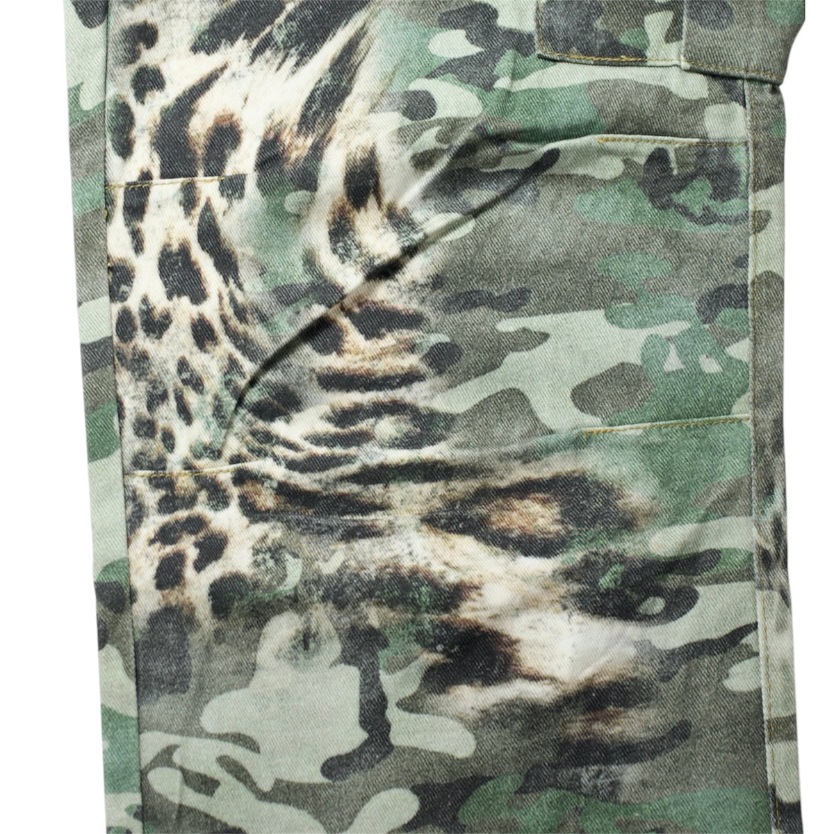 CAMO LEOPARD CARGO PANTS