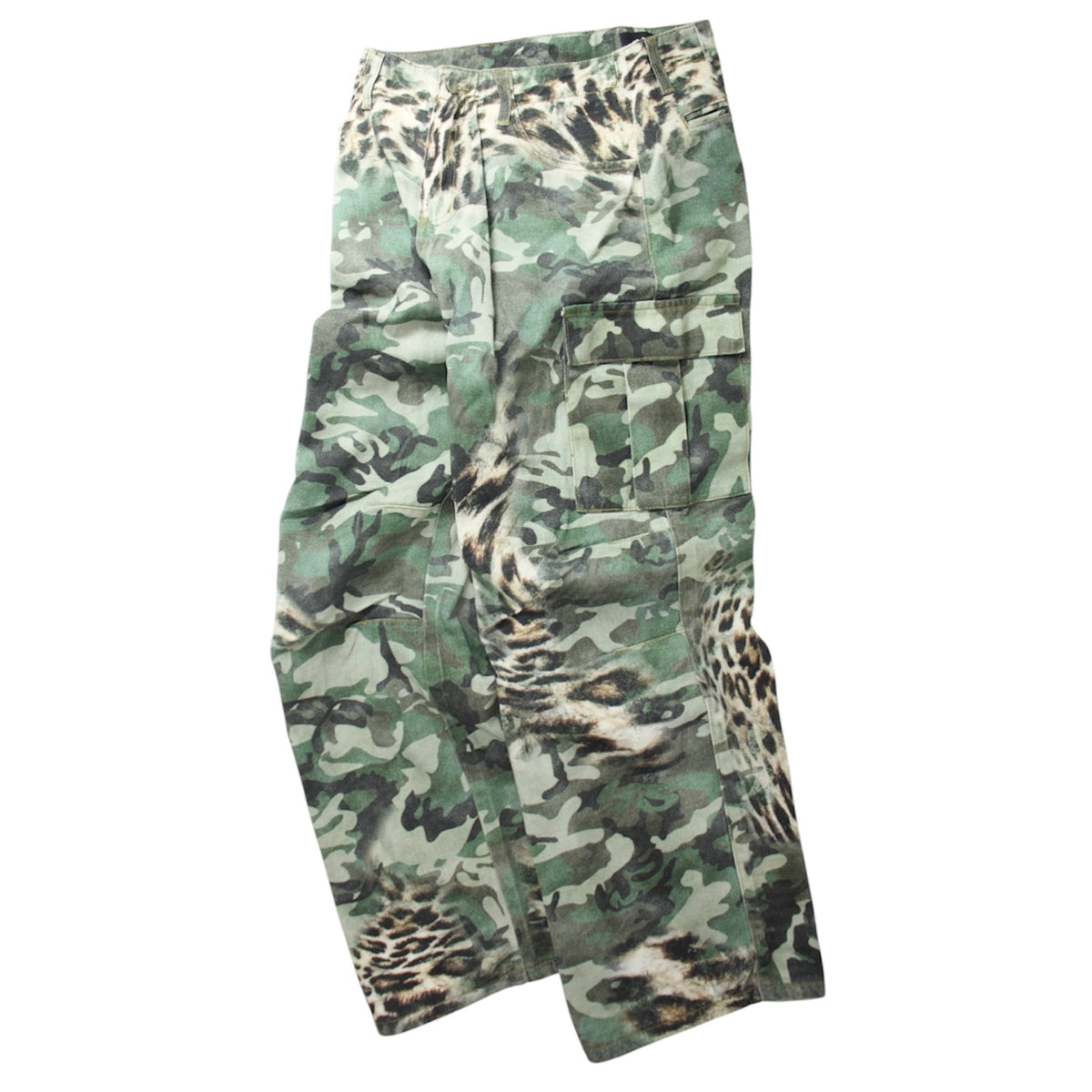 CAMO LEOPARD CARGO PANTS