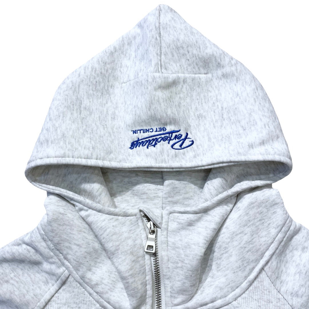 L2C HALF ZIP HOODIE - ASH GREY