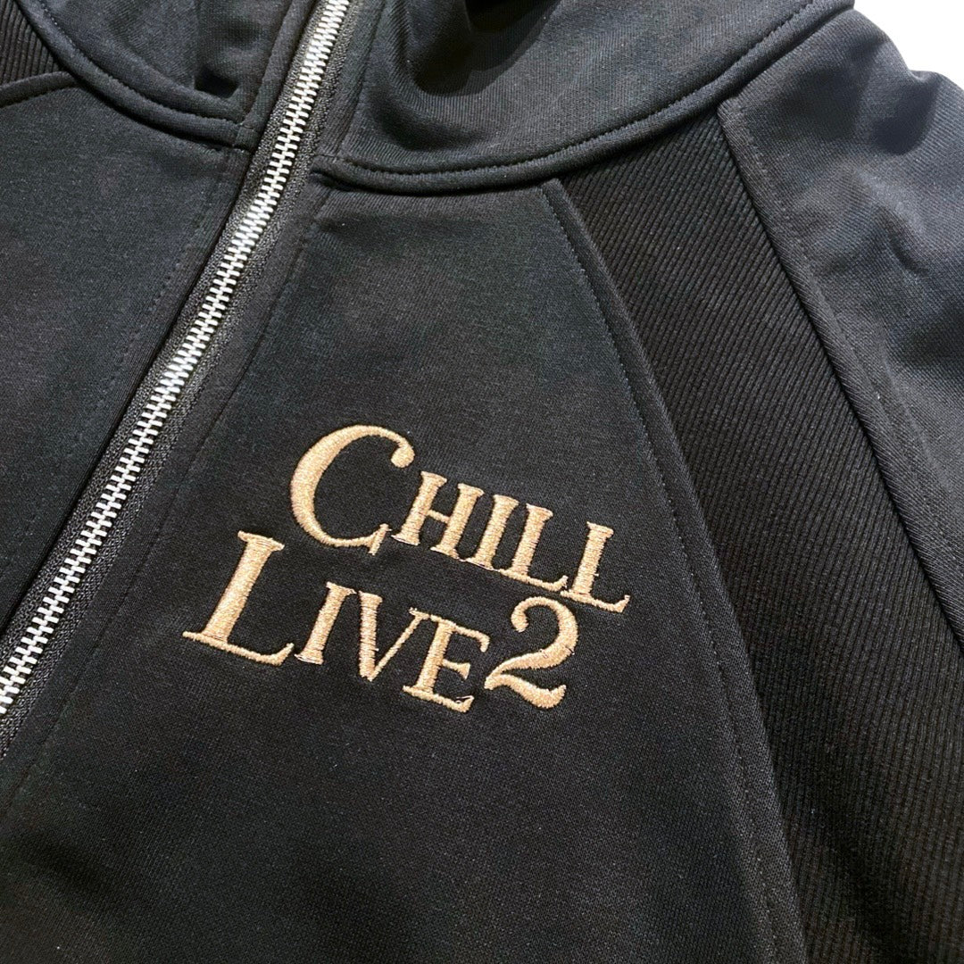 L2C HALF ZIP HOODIE - BLACK