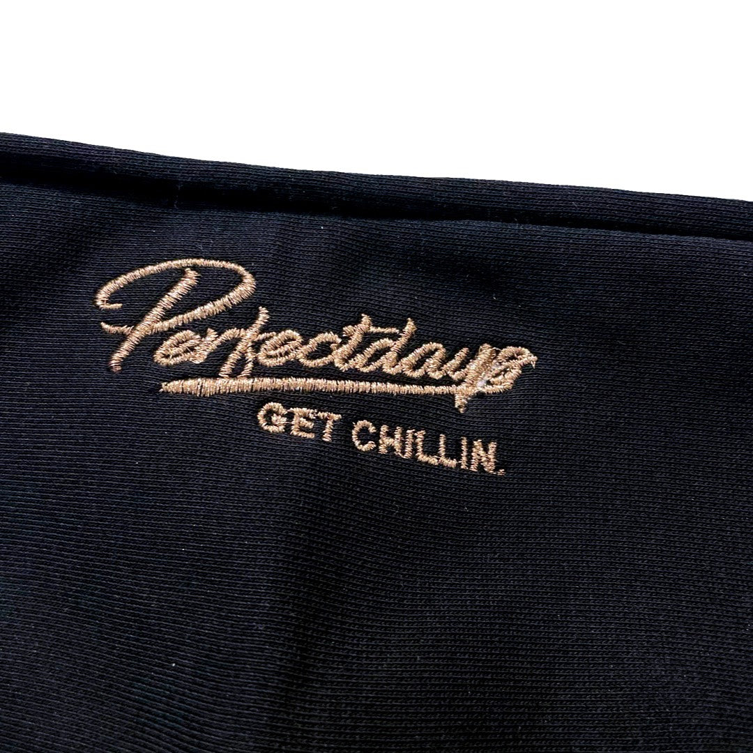 L2C HALF ZIP HOODIE - BLACK