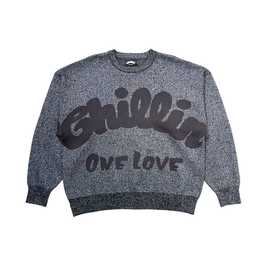 SHINY SWEATER - BLACK