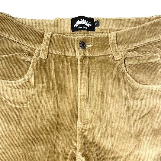 CORDUROY CARGO PANTS - BROWN