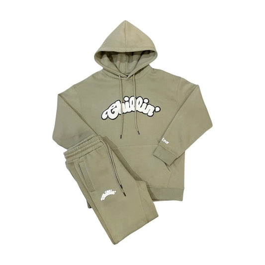 BIG LOGO SWEATSUIT SET - ASH GREEN