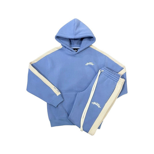LINE SWEATSUIT SET - SKY BLUE