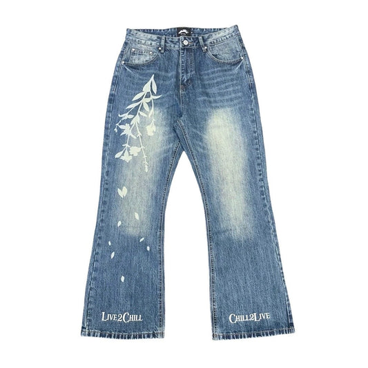 FLOWER FLARE JEANS