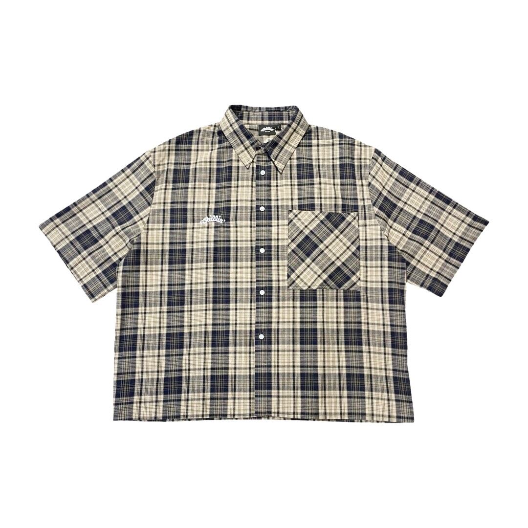 CHECKERED SHIRT - NAVY