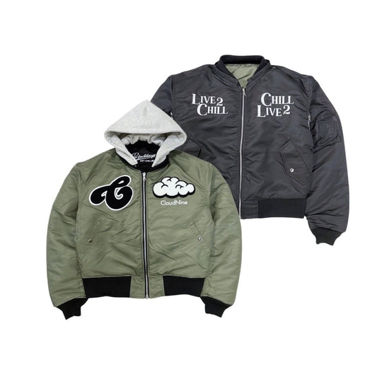 REVERSIBLE BOMBER JACKET