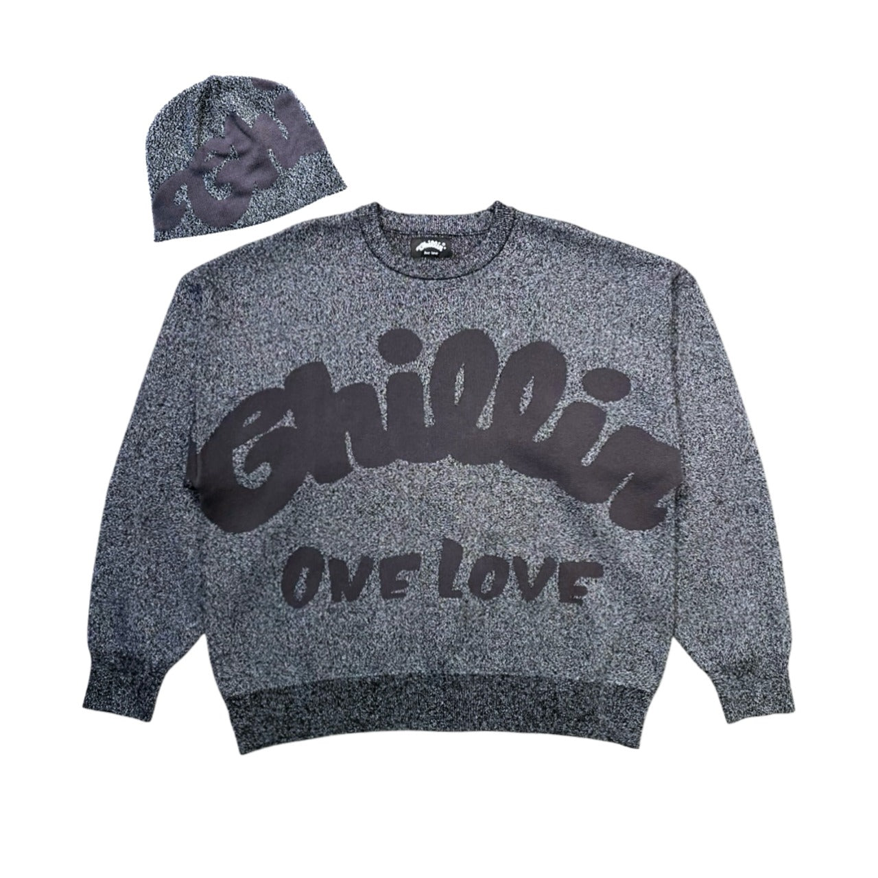 SHINY SWEATER - BLACK